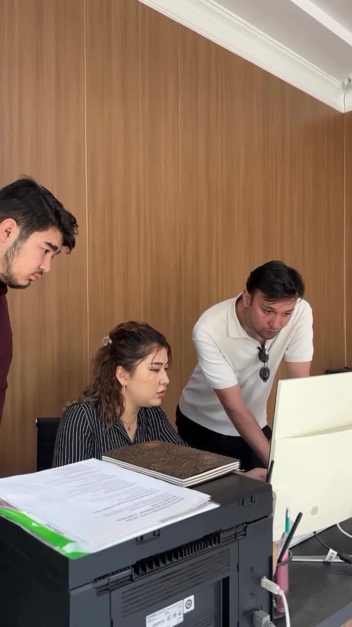 Reviewing reports at the Dantes office