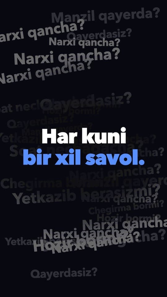 Har kuni bir xil savol — AI agent mijozlarga o'zi javob beradi